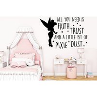 Feenstaub, Feen Wandtattoa, Mädchenzimmer Deko, Kinder Wandtatto, Wanddeko 263Ez von StickOshop