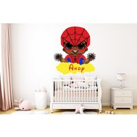 Großer Name Superheld Little Afro Boy Benutzerdefinierter Wandtattoo Strong African Blessed Room Geschenke Sie Vinyl Wandkunst Aufkleber 874Ez von StickOshop