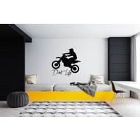 Motocross Wandtattoa Dirt Bike Rider Wandtatto Motorrad Wanddeko Sg 1999 von StickOshop