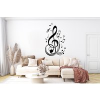 Musik Wanddekoration Noten Vinyl Wandkunst Wandaufkleber Musiknoten Musiker 786Ez von StickOshop