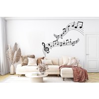 Musik Wanddekoration Noten Vinyl Wandkunst Wandaufkleber Musiknoten Musiker 788Ez von StickOshop