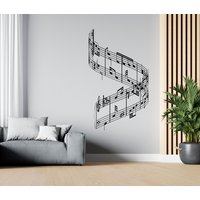 Musik Wandtattoal Musiknoten Wanddeko Musiker Wandsticker Sg1920 von StickOshop