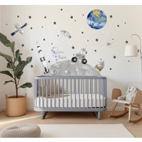 Space Adventures Sonnensystem Wandaufkleber Set - Die Astronaut Rakete Und Raumschiff Space Adventures Sonnensystem Wandaufkleber Set - Die Astronaut Rakete Und Raumschiff von StickStickerStick