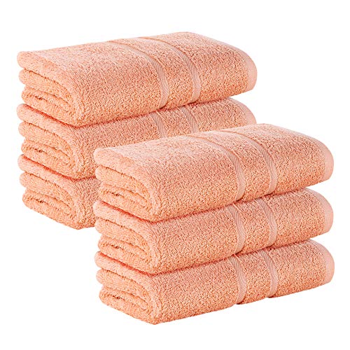 6 Stück Premium Frottee Gästehandtücher 30x50 cm in peach von StickandShine in 500g/m² aus 100% Baumwolle 6 Stück Premium Frottee Gästehandtücher 30x50 cm in peach von StickandShine in 500g/m² aus 100% Baumwolle von StickandShine Inh. Christian Müller
