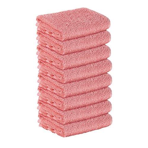 8 Stück Premium Frottee Gästehandtücher 30x50 cm in lachs von StickandShine in 500g/m² aus 100% Baumwolle von StickandShine Inh. Christian Müller