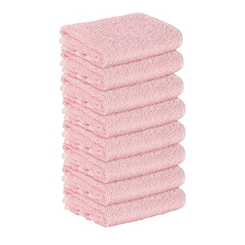 8 Stück Premium Frottee Gästehandtücher 30x50 cm in zartrosa von StickandShine in 500g/m² aus 100% Baumwolle von StickandShine Inh. Christian Müller
