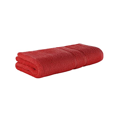 Premium Frottee Duschtuch 70x140 cm in rot von StickandShine in 500g/m² aus 100% Baumwolle von StickandShine Inh. Christian Müller