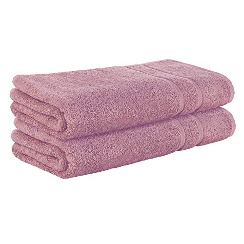 StickandShine 2er SET Premium Frottee Saunatuch 80x200 cm in Mauve Lila in 500g/m² aus 100% Baumwolle von StickandShine Inh. Christian Müller
