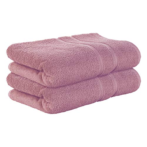 StickandShine 2er SET Premium Frottee Duschtuch 70x140 cm in Mauve Lila in 500g/m² aus 100% Baumwolle von StickandShine Inh. Christian Müller