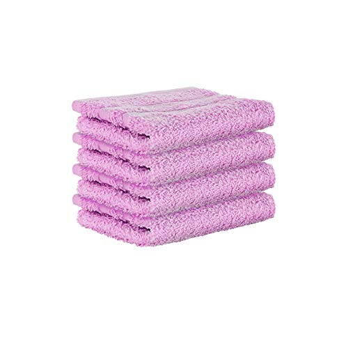 StickandShine 4er SET Premium Frottee Waschhandschuh 15x21 cm in rosa in 500g/m² aus 100% Baumwolle von StickandShine Inh. Christian Müller