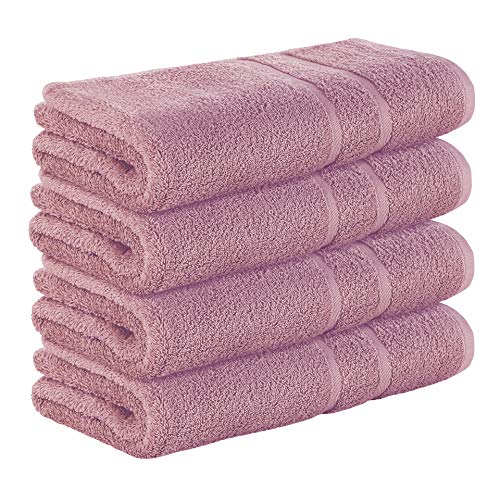 StickandShine 4er SET Premium Frottee Duschtuch 70x140 cm in Mauve Lila in 500g/m² aus 100% Baumwolle von StickandShine Inh. Christian Müller