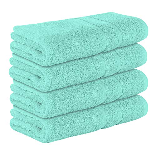 StickandShine 4er SET Premium Frottee Duschtuch 70x140 cm in mint in 500g/m² aus 100% Baumwolle von StickandShine Inh. Christian Müller