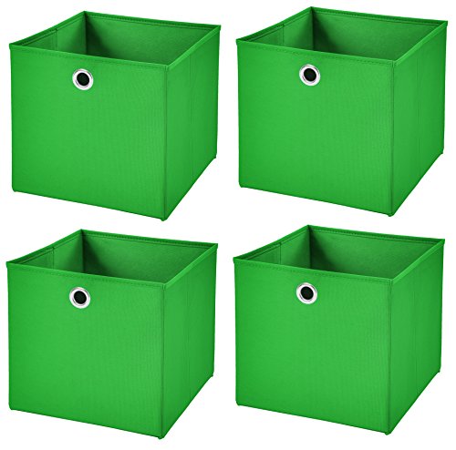 StickandShine 4er Set Grün Faltbox 28 x 28 x 28 cm Aufbewahrungsbox faltbar StickandShine 4er Set Grün Faltbox 28 x 28 x 28 cm Aufbewahrungsbox faltbar von StickandShine