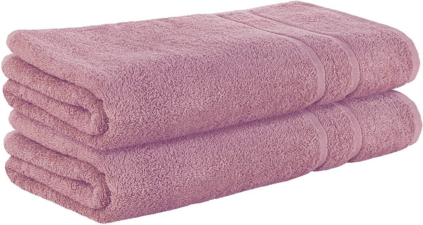 StickandShine Badetuch 2er Set Premium Frottee Badetuch 100x150 cm Baumwolle Frottee, 100% Baumwolle 500GSM Frottee von StickandShine