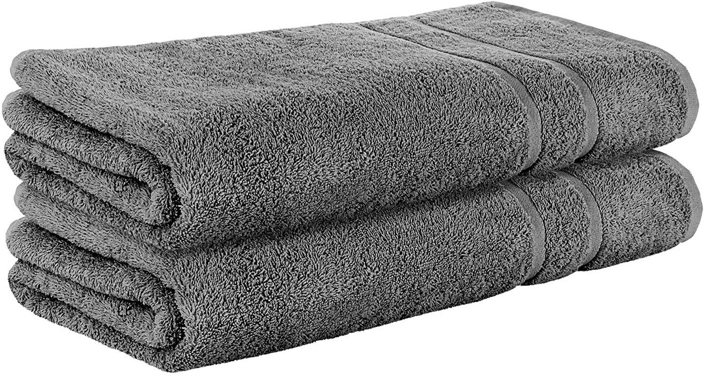 StickandShine Duschtuch 2er Set Premium Frottee Duschtuch 70x140 cm Baumwolle Frottee, 100% Baumwolle 500GSM Frottee von StickandShine