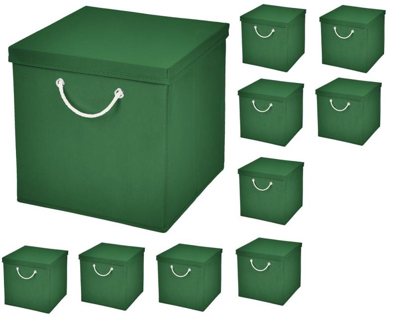 StickandShine Faltbox 10 Stück 30 x 30 x 30 cm Aufbewahrungsbox Stoffboxen Faltbox StickandShine Faltbox 10 Stück 30 x 30 x 30 cm Aufbewahrungsbox Stoffboxen Faltbox von StickandShine