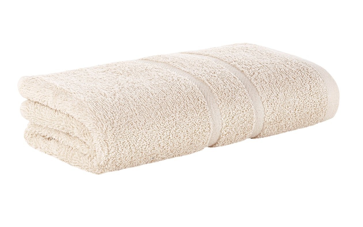 StickandShine Handtuch Handtücher Badetücher Saunatücher Duschtücher Gästehandtücher in Creme zur Wahl 100% Baumwolle 500 GSM von StickandShine