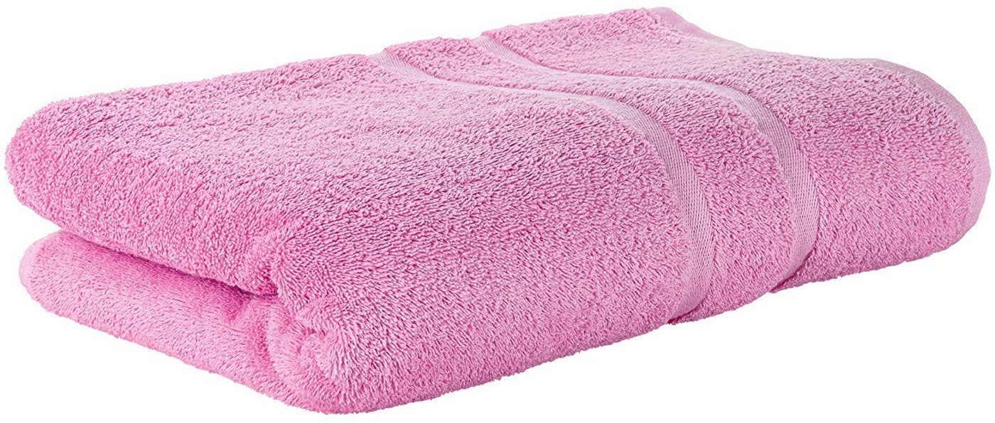 StickandShine Handtuch Handtücher Badetücher Saunatücher Duschtücher Gästehandtücher in Rosa zur Wahl 100% Baumwolle 500 GSM von StickandShine