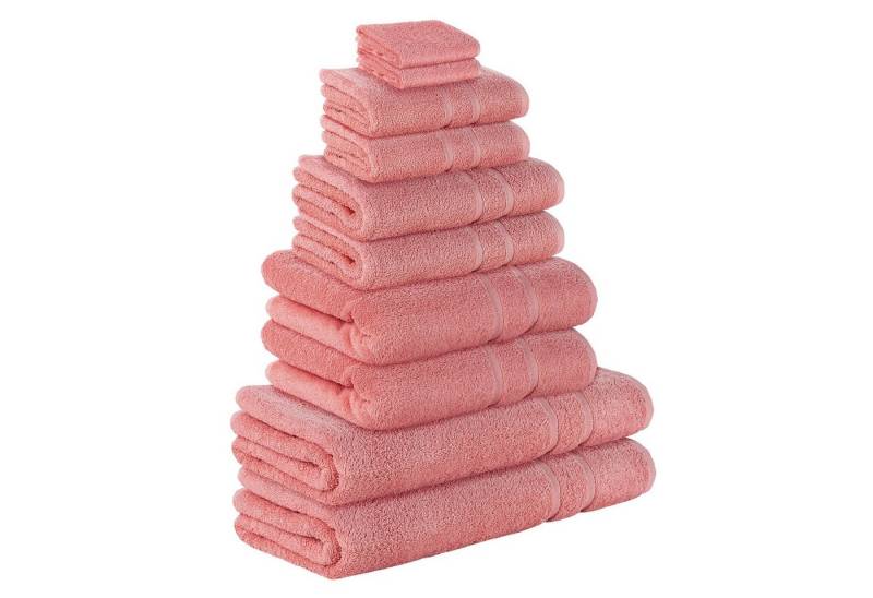 StickandShine Handtuch Set 2x Gästehandtuch 2x Handtücher 2x Duschtücher 2x Bade 2x Sauna Frottee, (Spar-SET), 100% Baumwolle 500GSM Frottee von StickandShine
