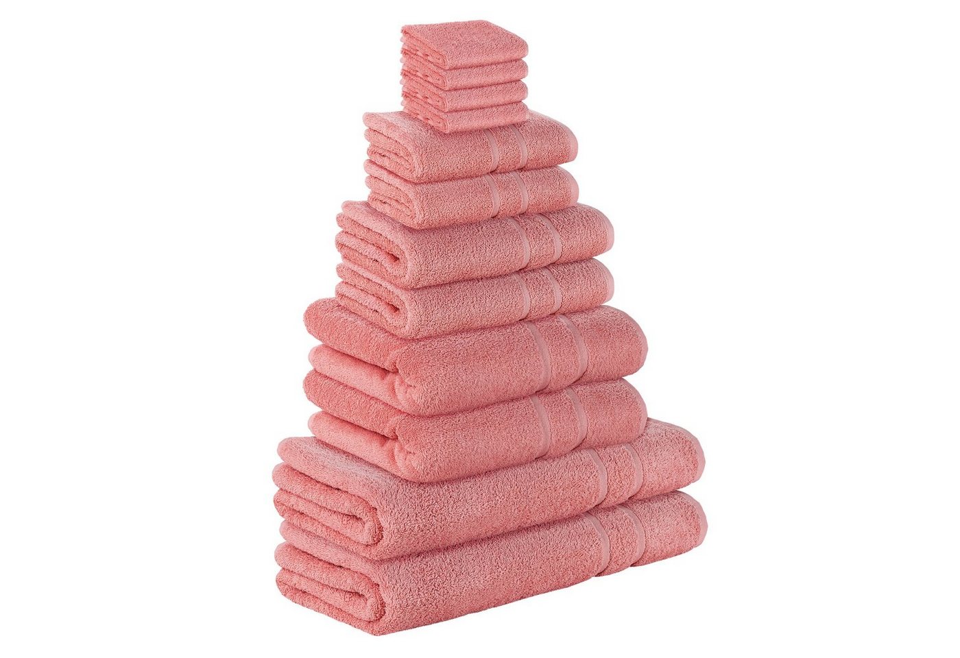 StickandShine Handtuch Set 4x Gästehandtuch 2x Handtücher 2x Dusch 2x Bade 2x Sauna SET Frottee, 100% Baumwolle 500 GSM von StickandShine