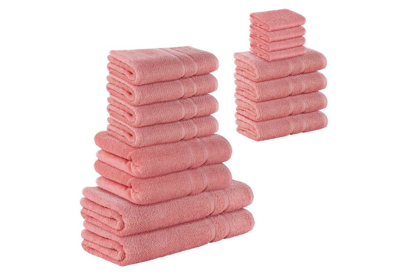 StickandShine Handtuch Set 4x Gästehandtuch 4x Handtücher 4x Dusch 2x Bade 2x Sauna SET Frottee, 100% Baumwolle von StickandShine