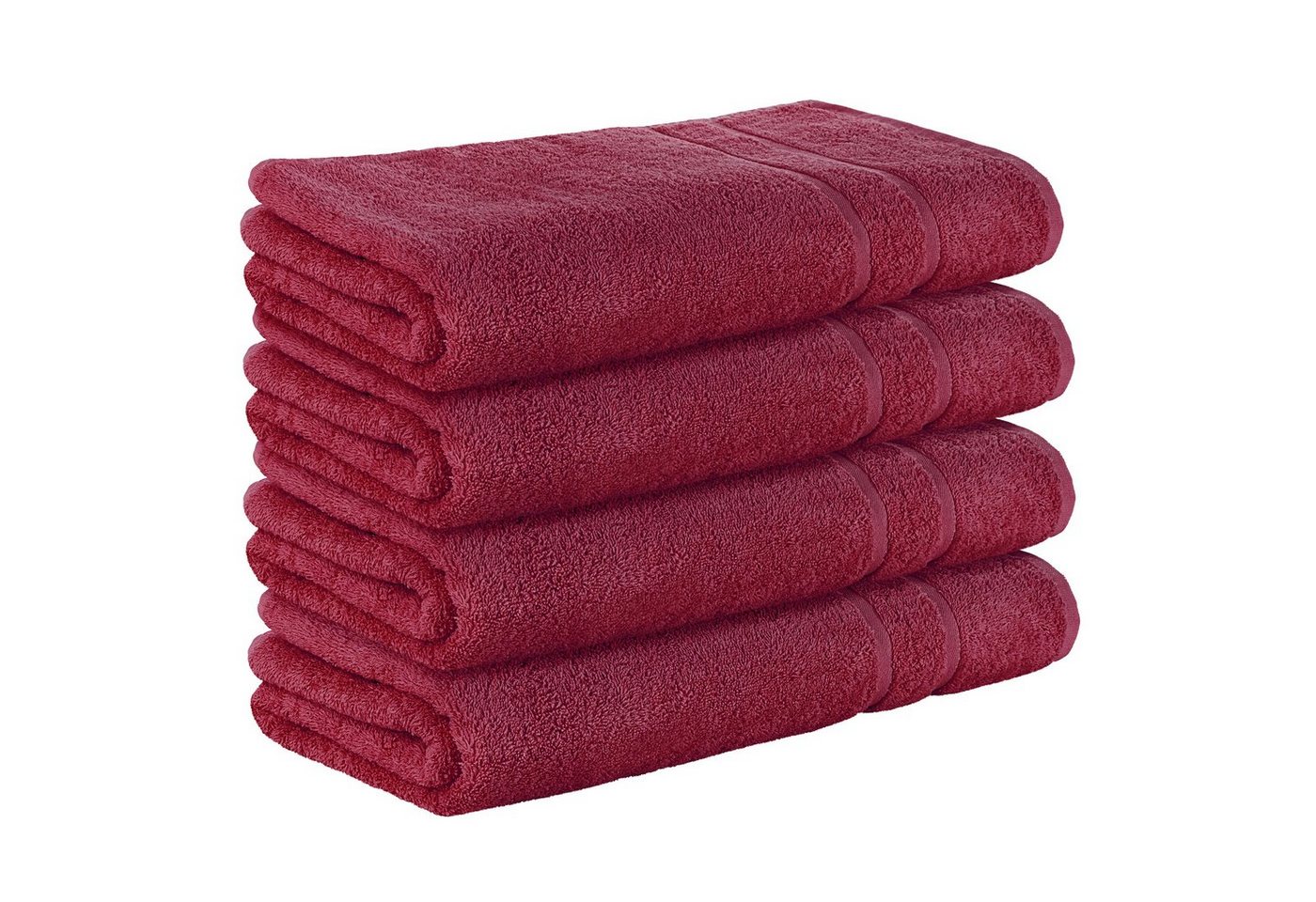 StickandShine Saunatuch 4er Set Premium Frottee Saunatücher 80x200 cm BORDEAUX 500g/m² aus 100% Baumwolle (4 Stück) 80 x 200 cm Saunatuch von StickandShine