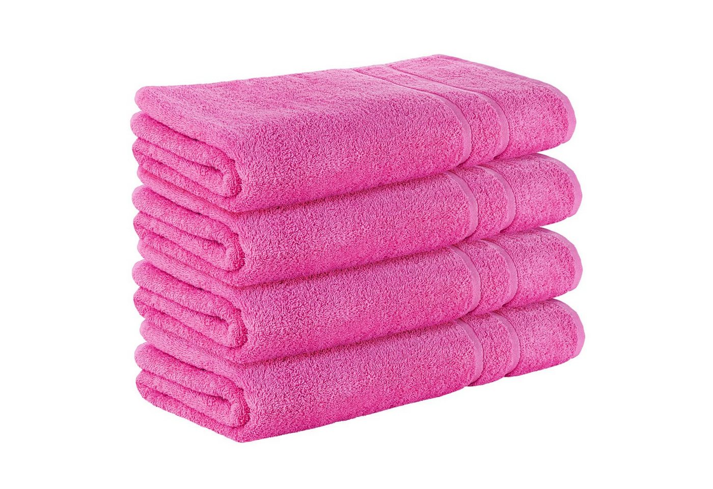 StickandShine Saunatuch 4er Set Premium Frottee Saunatücher 80x200 cm PINK 500g/m² aus 100% Baumwolle (4 Stück) 80 x 200 cm Saunatuch von StickandShine