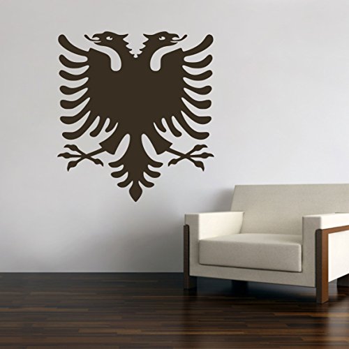 Albanien Albania Albanischer Adler Wandtattoo Wandsticker Aufkleber Sticker Neu (Schwarz, 60 cm) von Sticker Design Shop