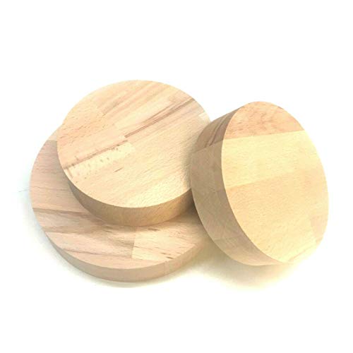 Buche Leimholz Runde Holzscheibe Holz Rund Scheibe Tischplatte Rundholz Scheiben Kreis Basteln (Stärke/Dicke 27mm, Ø 300mm) von Sticker_Design_Shop