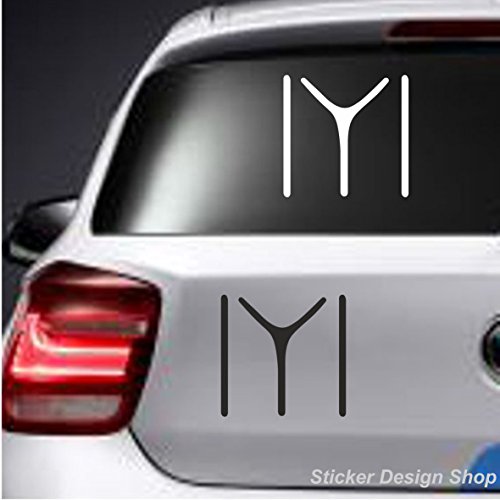 Kayi Boyu IYI Göktürk MHP Bozkurt Hilal Auto Laptop Aufkleber Sticker Wandtattoo Istanbul Türkiye (10cm) von Sticker Design Shop