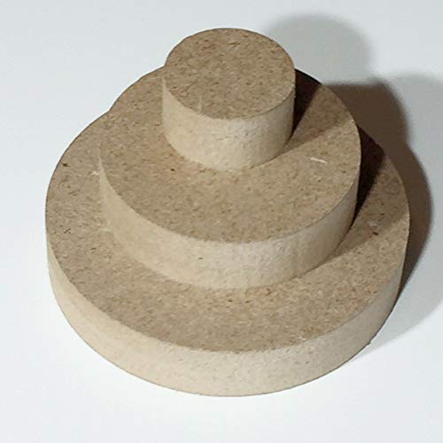 MDF Runde Holzscheibe Holz Rund Scheibe Tischplatte Rundholz Scheiben Kreis Basteln (Stärke/Dicke 22mm, Ø 600mm) von Sticker_Design_Shop