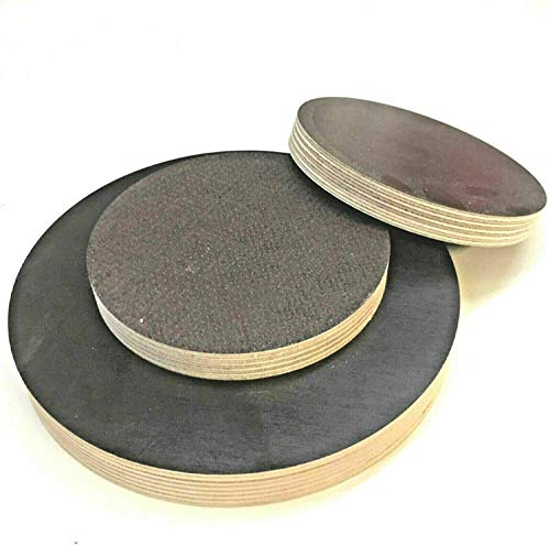 Runde Holzscheibe Holz Rund Birke Siebdruckplatte Scheibe Multiplex Tischplatte Rundholz (Stärke/Dicke 9mm, Ø 120mm) von KIOTEET