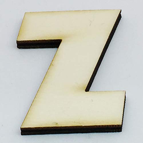Sticker Design Shop Holz Buchstaben 4 oder 8 cm hoch Auswahl A-Z Deko Schrift Alphabet Wunschtext (8 cm hoch, Z) von Sticker Design Shop