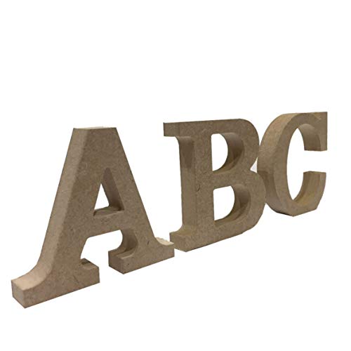 Sticker Design Shop MDF Holz Buchstaben 8 cm hoch Auswahl A-Z Deko Schrift Alphabet Wunschtext (E) von Sticker Design Shop