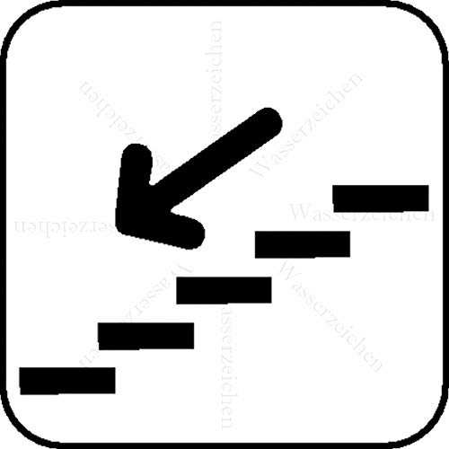 10cm! 2Stück!Aufkleber-Folie Wetterfest Made IN Germany Treppe Runter Pfeil Richtung nach unten S456 UV&Waschanlagenfest-Auto-Vinyl-Sticker Decal Profi Qualität DigitalSchnitt 10cm! 2Stück!Aufkleber-Folie Wetterfest Made IN Germany Treppe Runter Pfeil Richtung nach unten S456 UV&Waschanlagenfest-Auto-Vinyl-Sticker Decal Profi Qualität DigitalSchnitt von Sticker-Designs