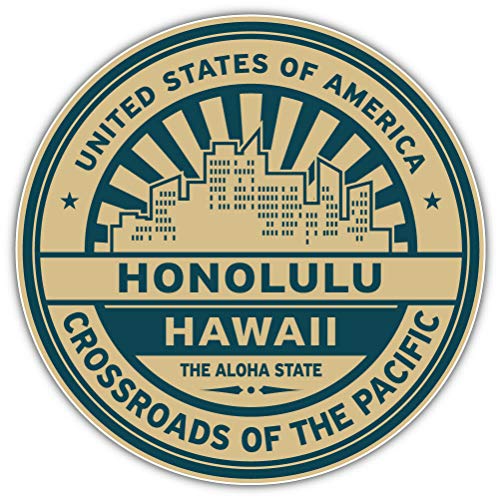 10cm! Klebe-Folie Wetterfest Made-IN-Germany Honolulu City Hawaii USA Staat Floral H310 UV&Waschanlagenfest Auto-Aufkleber Sticker Decal 10cm! Klebe-Folie Wetterfest Made-IN-Germany Honolulu City Hawaii USA Staat Floral H310 UV&Waschanlagenfest Auto-Aufkleber Sticker Decal von Sticker-Designs