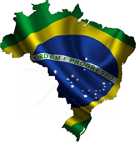15cm! Aufkleber-Folie Wetterfest Made IN Germany Brasilien UV&Waschanlagenfest Auto-Sticker Decal Staat Fahne Flagge Wappen Land FD17 Profi Qualität bunt farbig Digital-Schnitt! 15cm! Aufkleber-Folie Wetterfest Made IN Germany Brasilien UV&Waschanlagenfest Auto-Sticker Decal Staat Fahne Flagge Wappen Land FD17 Profi Qualität bunt farbig Digital-Schnitt! von PGONA