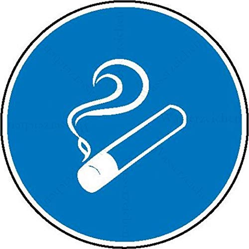 15cm! Aufkleber-Folie Wetterfest Made IN Germany Rauchen erlaubt Raucherzone Bitte draußen Aschenbecher benutzen S750 UV&Waschanlagenfest-Auto-Sticker Decal Profi Qualität von Sticker-Designs