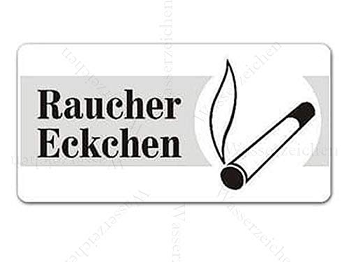 15cm! Aufkleber-Folie Wetterfest Made IN Germany Raucherclub Hier Rauchen erlaubt Raucherzone Bitte draußen S843 UV&Waschanlagenfest-Auto-Vinyl-Sticker Decal Profi Qualität von Sticker-Designs
