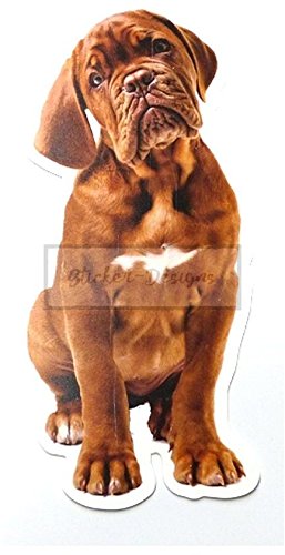 25cm! Aufkleber-Folie Wetterfest Made IN Germany Bordeaux Dogge TierB04-UV&Waschanlagenfest-Auto-Sticker Decal Profi Qualität farbig Digital-Schnitt! von Sticker-Designs