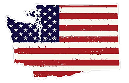 Sticker-Designs 10cm! Klebe-Folie Wetterfest Made-IN-Germany Washington State Staat USA Flagge Fahne Used-Look D689 UV&Waschanlagenfest Auto-Aufkleber Profi-Qualität! Sticker-Designs 10cm! Klebe-Folie Wetterfest Made-IN-Germany Washington State Staat USA Flagge Fahne Used-Look D689 UV&Waschanlagenfest Auto-Aufkleber Profi-Qualität! von Sticker-Designs