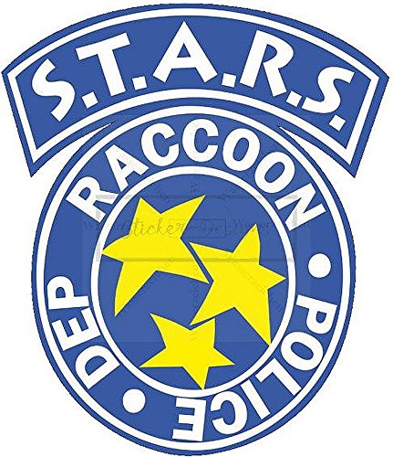 Sticker-Designs 15cm!2Stück!Aufkleber-Folie Wetterfest Made IN Germany S.T.A.R.S. Resident Evil Police DEP Raccoon B248 Jahre haltbar UV&Waschanlagenfest Auto-Vinyl-Sticker Decal ProfiQualität von Sticker-Designs