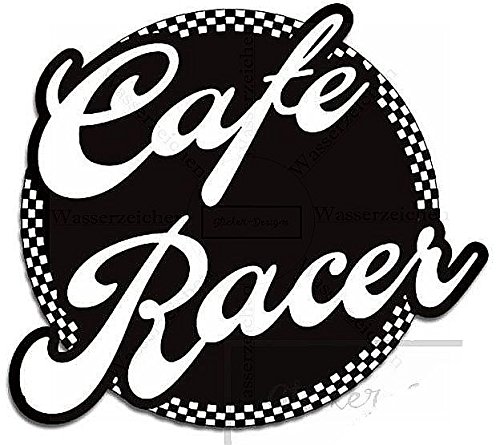 Sticker-Designs 15cm! Aufkleber-Folie Wetterfest Made IN Germany Cafe Racer Bke111 Jahre haltbar UV&Waschanlagenfest Auto-Vinyl-Sticker Decal ProfiQualitätToilettendeckel von Sticker-Designs