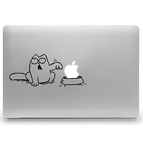 CAT Hunger Aufkleber MacBook Air Pro Sticker Decal Apple (11") von Sticker Genie