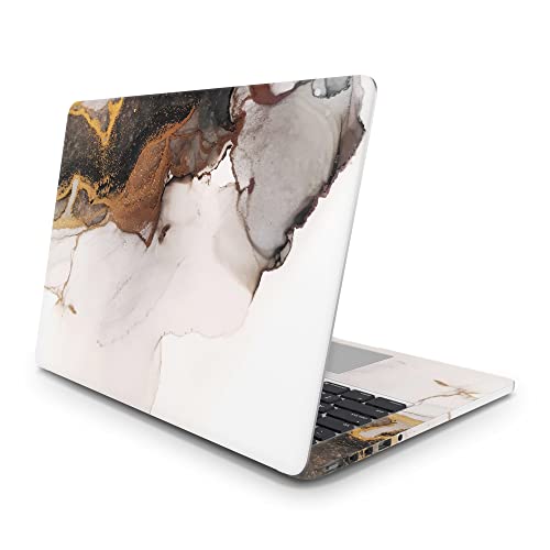 Sticker Master Abstract Black and Gold Ink Vinyl-Aufkleber Skin Cover 13 14 15 Zoll Notebook-Aufkleber für MacBook Asus Acer Hp Lenovo Huawei Dell Vs Toshiba 12 inch (29x24 cm) von Sticker Master