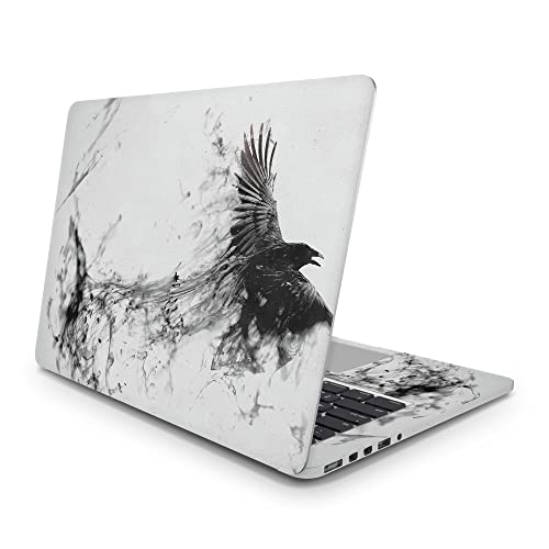 Sticker Master Black Eagle Laptop Vinyl Sticker Skin Cover 13 14 15 Inch Notebook Decal for MacBook Asus Acer Hp Lenovo Huawei Dell Ms Toshiba 15.6 inch (38x27 cm) von Sticker Master