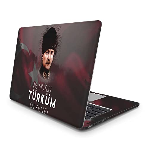 Sticker Master How Happy is The One Who Says I Am A Turk Vinyl-Aufkleber Skin Cover 13 14 15 Zoll Notebook-Aufkleber für MacBook Asus Acer Hp Lenovo Huawei Dell Vs Toshiba 17 inch (39x27 cm) von Sticker Master