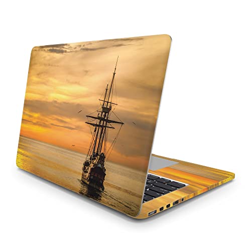 Sticker Master Sunset And Sailboat Vinyl-Aufkleber Skin Cover 13 14 15 Zoll Notebook-Aufkleber für MacBook Asus Acer Hp Lenovo Huawei Dell Vs Toshiba 15.4 inch (36x26 cm) von Sticker Master