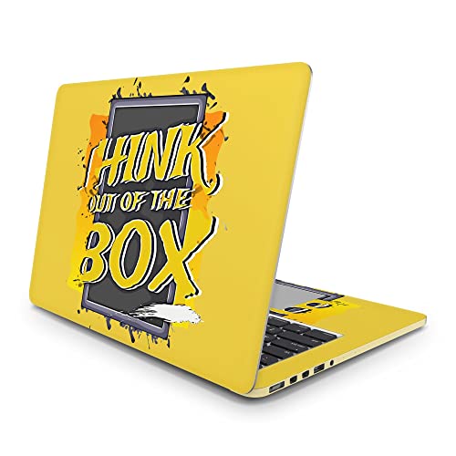 Sticker Master Think Out Ouf The Box Vinyl-Aufkleber Skin Cover 13 14 15 Zoll Notebook-Aufkleber für MacBook Asus Acer Hp Lenovo Huawei Dell Vs Toshiba 15.6 inch (38x27 cm) von Sticker Master