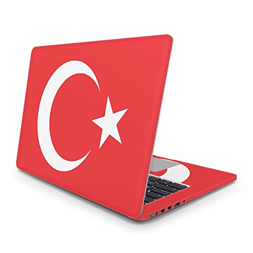 Sticker Master Turkish Flag Vinyl-Aufkleber Skin Cover 13 14 15 Zoll Notebook-Aufkleber für MacBook Asus Acer Hp Lenovo Huawei Dell Vs Toshiba 13 inch (25x19 cm) von Sticker Master